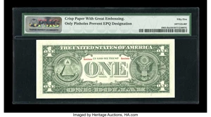 image for: Fr. 1903-H $1 1969 Specimen Federal Reserve Note. PMG About Uncirculated 55....
