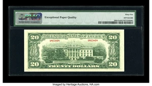 image for: Fr. 2064-G $20 1950E Specimen Federal Reserve Note. PMG Gem Uncirculated 65 EPQ....