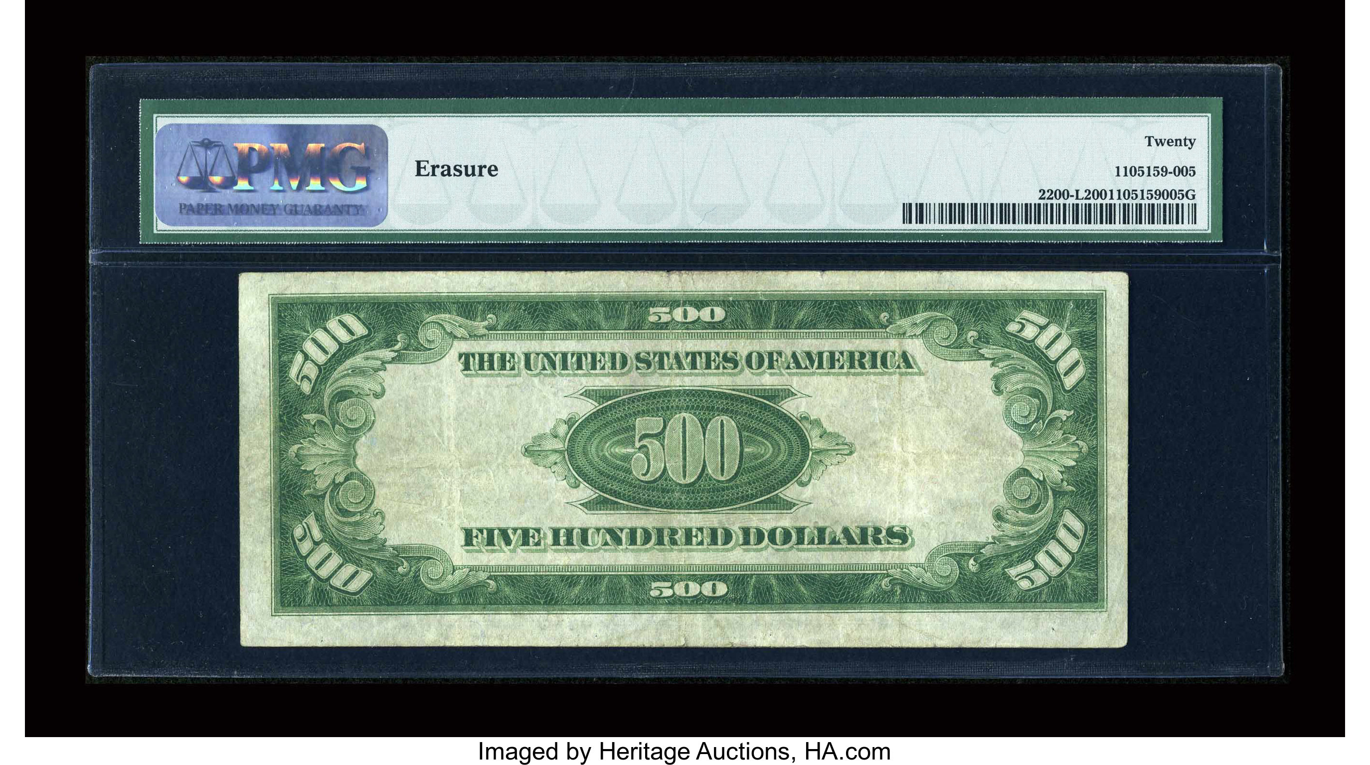 image for: Fr. 2200-L $500 1928 Federal Reserve Note. PMG Very Fine 20....