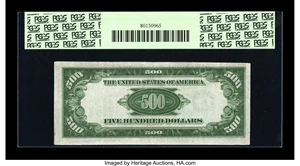 image for: Fr. 2201-E $500 1934 Federal Reserve Note. PCGS Very Fine 30....