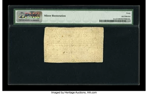 image for: Georgia 1776 3d PMG Extremely Fine 40....