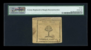 image for: Massachusetts October 16, 1778 4d PMG Fine 12 Net....
