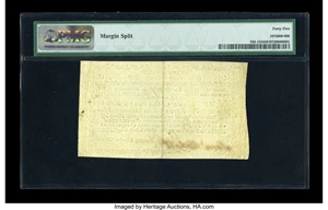 image for: New Hampshire November 3, 1775 40s PMG Choice Extremely Fine 45....
