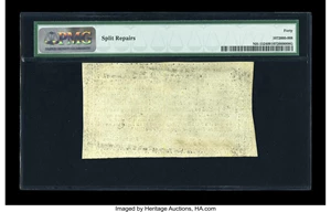 image for: New Hampshire November 3, 1775 40s PMG Extremely Fine 40....
