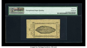 image for: New Jersey December 31, 1763 3s PMG Choice Uncirculated 64 EPQ....