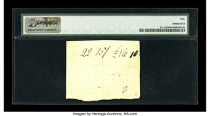 image for: North Carolina April 23, 1761 15s PMG About Uncirculated 50....
