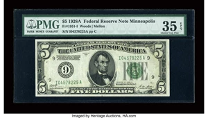 image for: Fr. 1951-I $5 1928A Federal Reserve Note. PMG Choice Very Fine 35 EPQ....