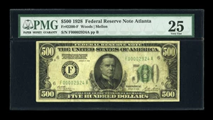 image for: Fr. 2200-F $500 1928 Federal Reserve Note. PMG Very Fine 25....
