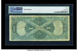 image for: Fr. 24 $1 1875 Legal Tender PMG Choice Fine 15....
