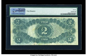 image for: Fr. 46 $2 1875 Legal Tender PMG Very Fine 20 Net....