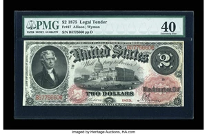 image for: Fr. 47 $2 1875 Legal Tender PMG Extremely Fine 40....