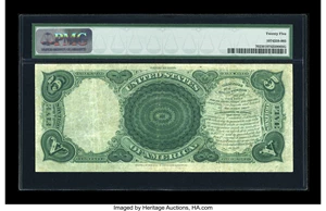 image for: Fr. 70 $5 1880 Legal Tender PMG Very Fine 25....