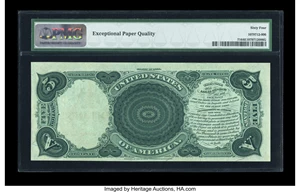 image for: Fr. 71 $5 1880 Legal Tender PMG Choice Uncirculated 64 EPQ....
