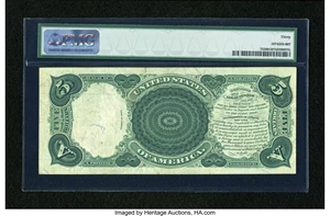 image for: Fr. 75 $5 1880 Legal Tender PMG Very Fine 30....