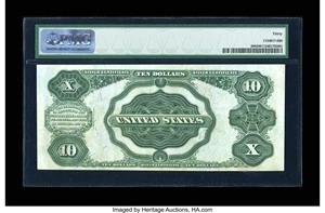 image for: Fr. 300 $10 1891 Silver Certificate PMG Very Fine 30....