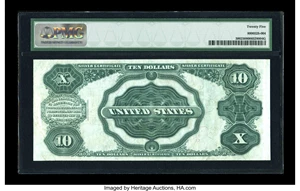 image for: Fr. 300 $10 1891 Silver Certificate PMG Very Fine 25....