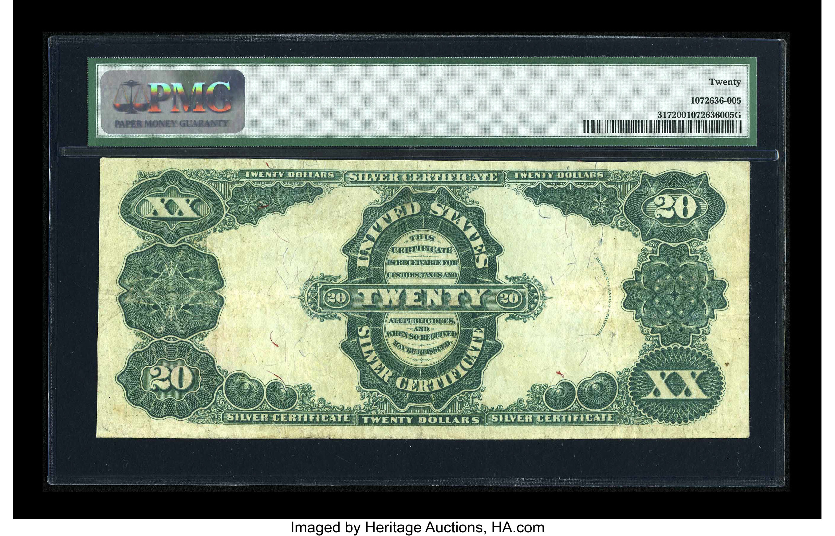 image for: Fr. 317 $20 1891 Silver Certificate PMG Very Fine 20....
