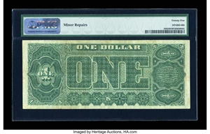 image for: Fr. 348 $1 1890 Treasury Note PMG Very Fine 25....