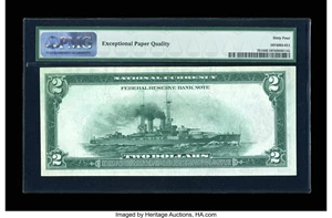 image for: Fr. 751 $2 1918 Federal Reserve Bank Note PMG Choice Uncirculated 64 EPQ....