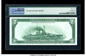 image for: Fr. 762 $2 1918 Federal Reserve Bank Note PMG Choice Uncirculated 64 EPQ....