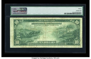 image for: Fr. 815 $10 1918 Federal Reserve Bank Note PMG Choice Fine 15....