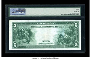 image for: Fr. 874 $5 1914 Federal Reserve Star Note PMG Very Fine 20....