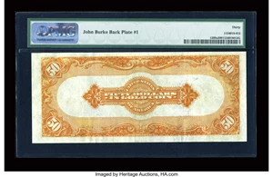 image for: Fr. 1200a $50 1922 Mule Gold Certificate PMG Very Fine 30....