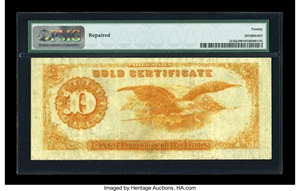 image for: Fr. 1216a $500 1882 Gold Certificate PMG Very Fine 20....