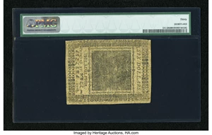 image for: Continental Currency February 17, 1776 $6 Signed by Ben Jacobs PMG Very Fine 30....