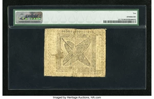 image for: Continental Currency April 11, 1778 $5 PMG Very Good 10....