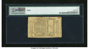 image for: New York August 25, 1774 (Water Works) 8s PMG Very Good 10....