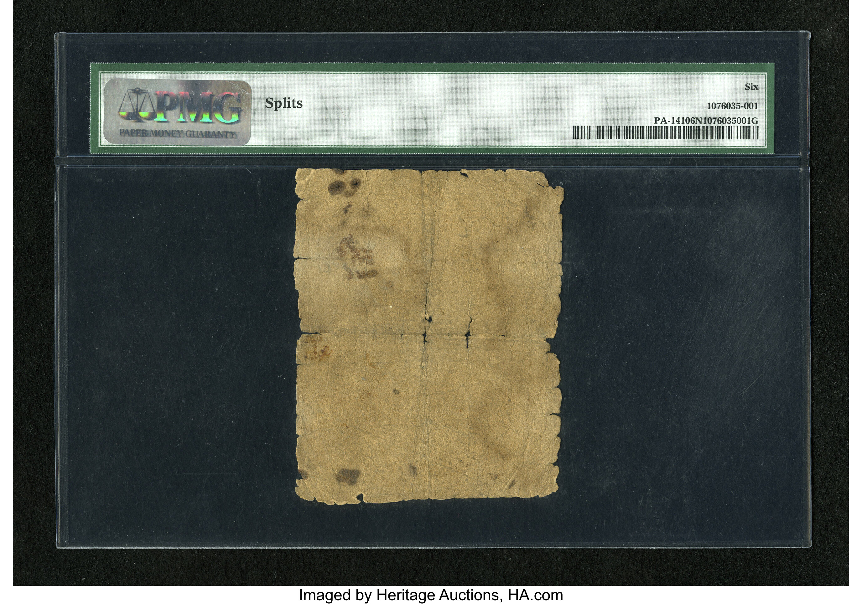 image for: Pennsylvania March 10, 1769 2s/6d PMG Good 6 Net....