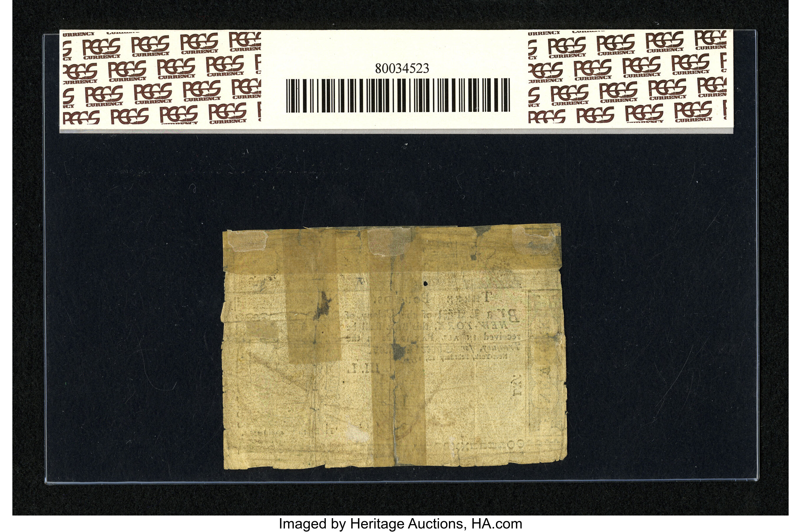 image for: New York February 16, 1771 £3 PCGS Apparent Very Fine 20....