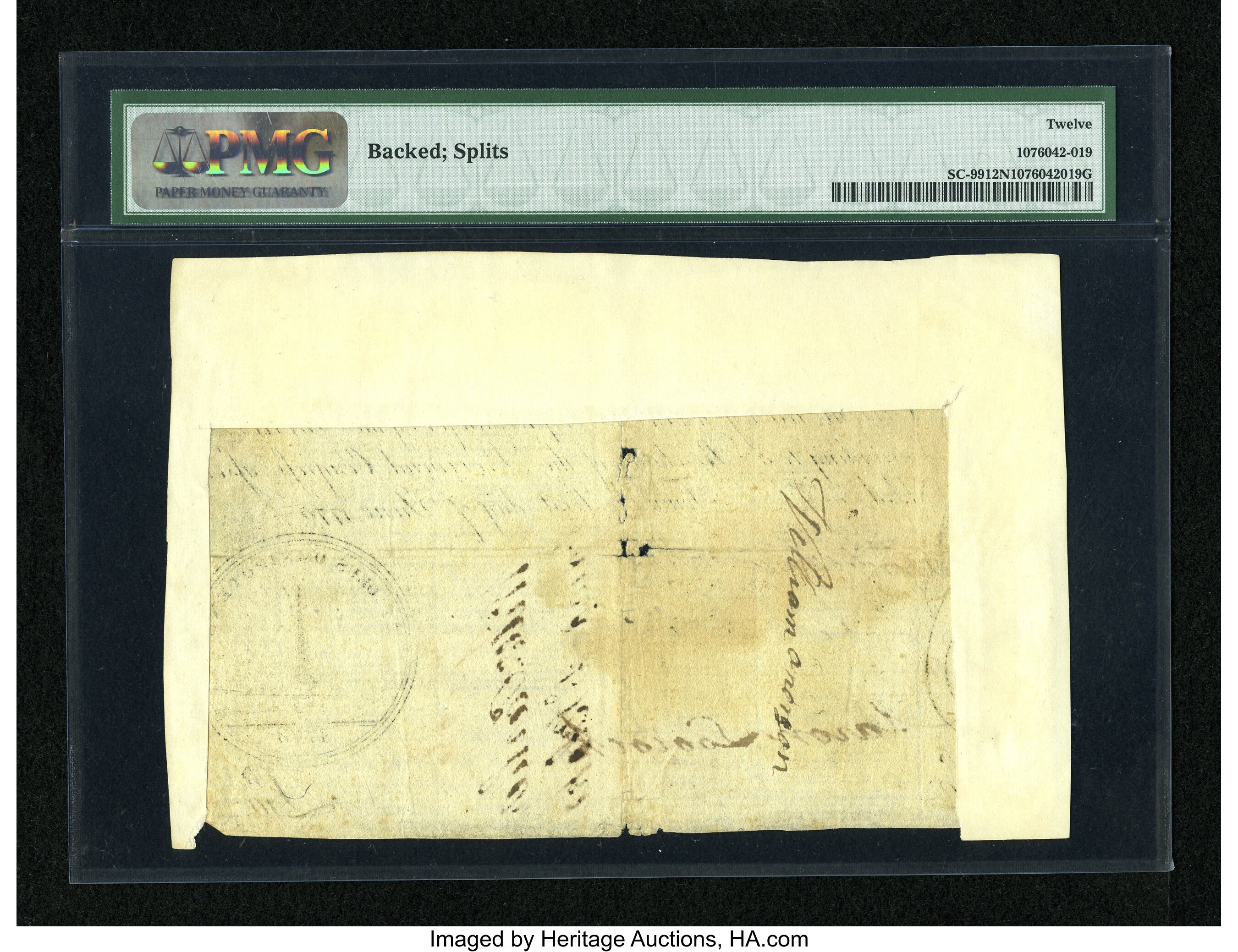 image for: South Carolina June 1, 1775 £10 PMG Fine 12 Net....