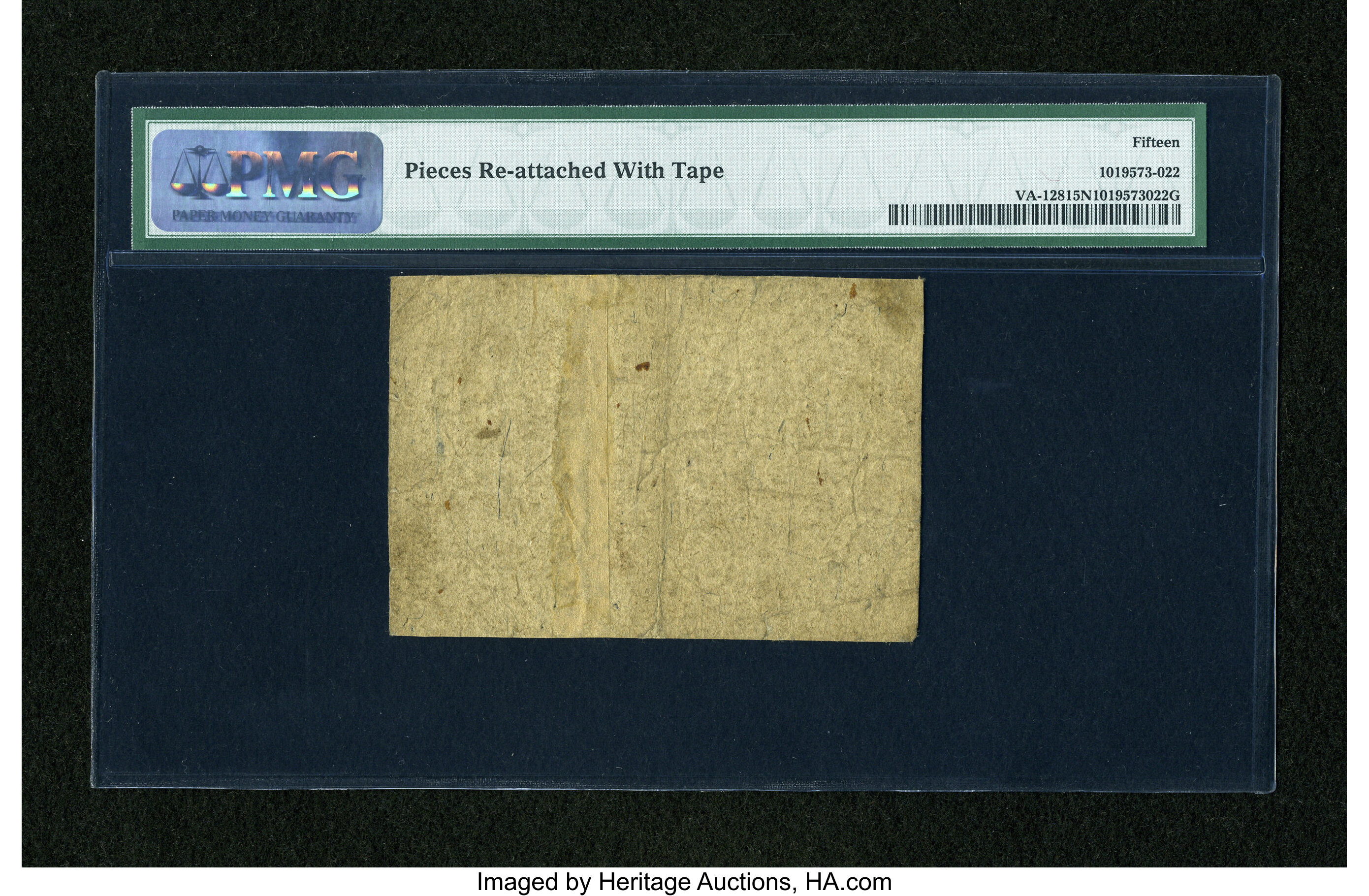 image for: Virginia October 20, 1777 $6 PMG Net Choice Fine 15....