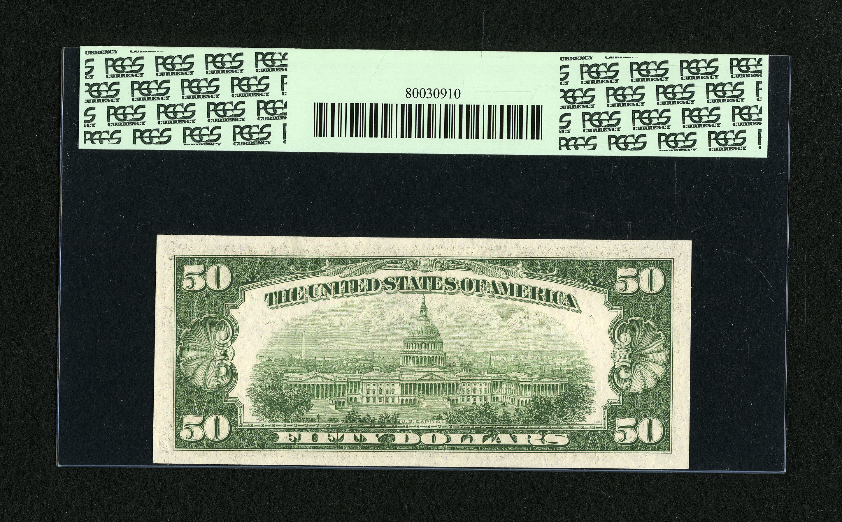 image for: Fr. 2107-D $50 1950 Mule Federal Reserve Note. PCGS Very Choice New 64PPQ....