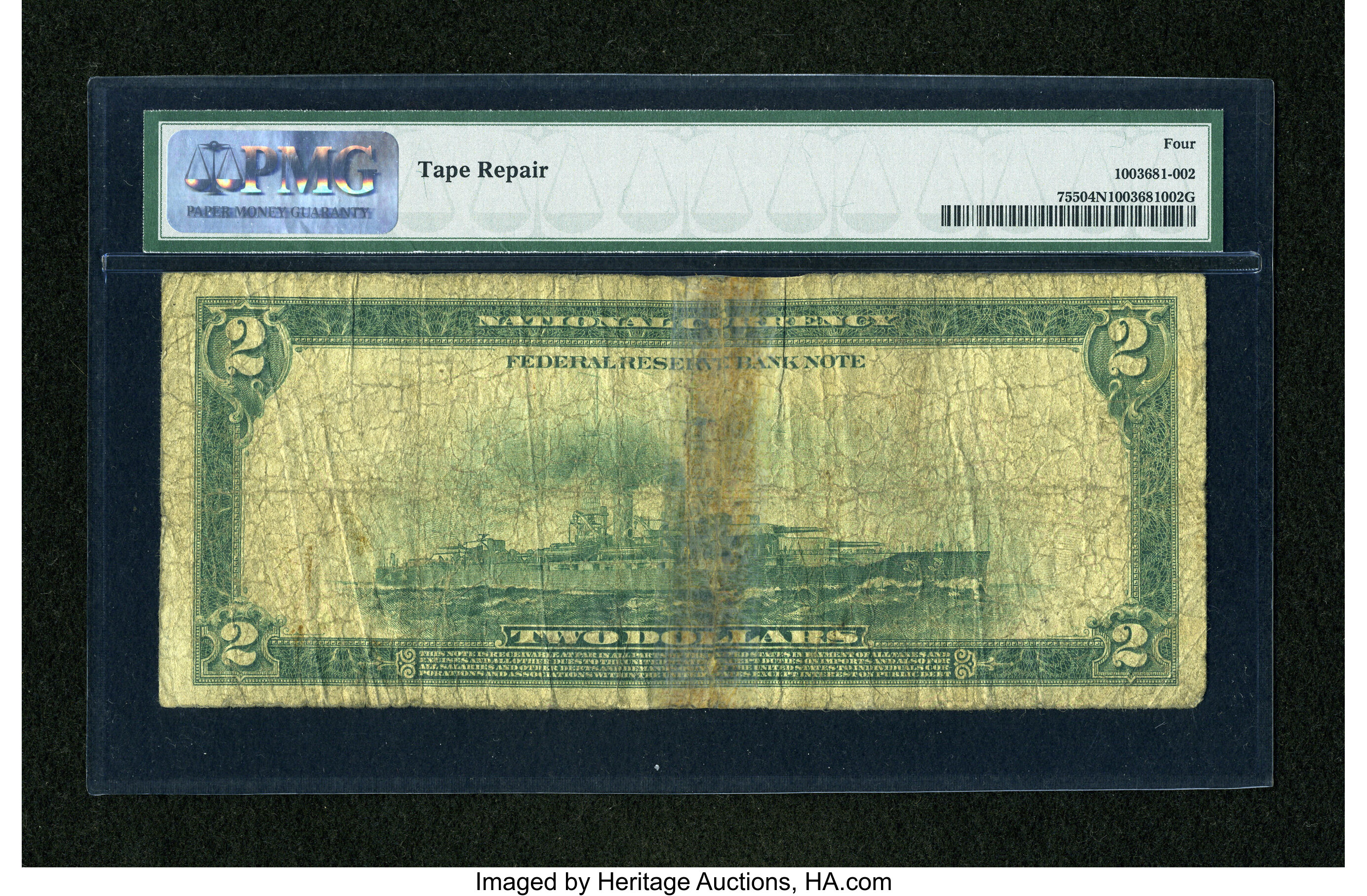 image for: Fr. 755 $2 1918 Federal Reserve Bank Note PMG Good 4 Net....
