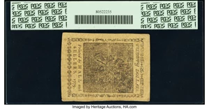 image for: Continental Currency January 14, 1779 $20 PCGS Extremely Fine 45PPQ....
