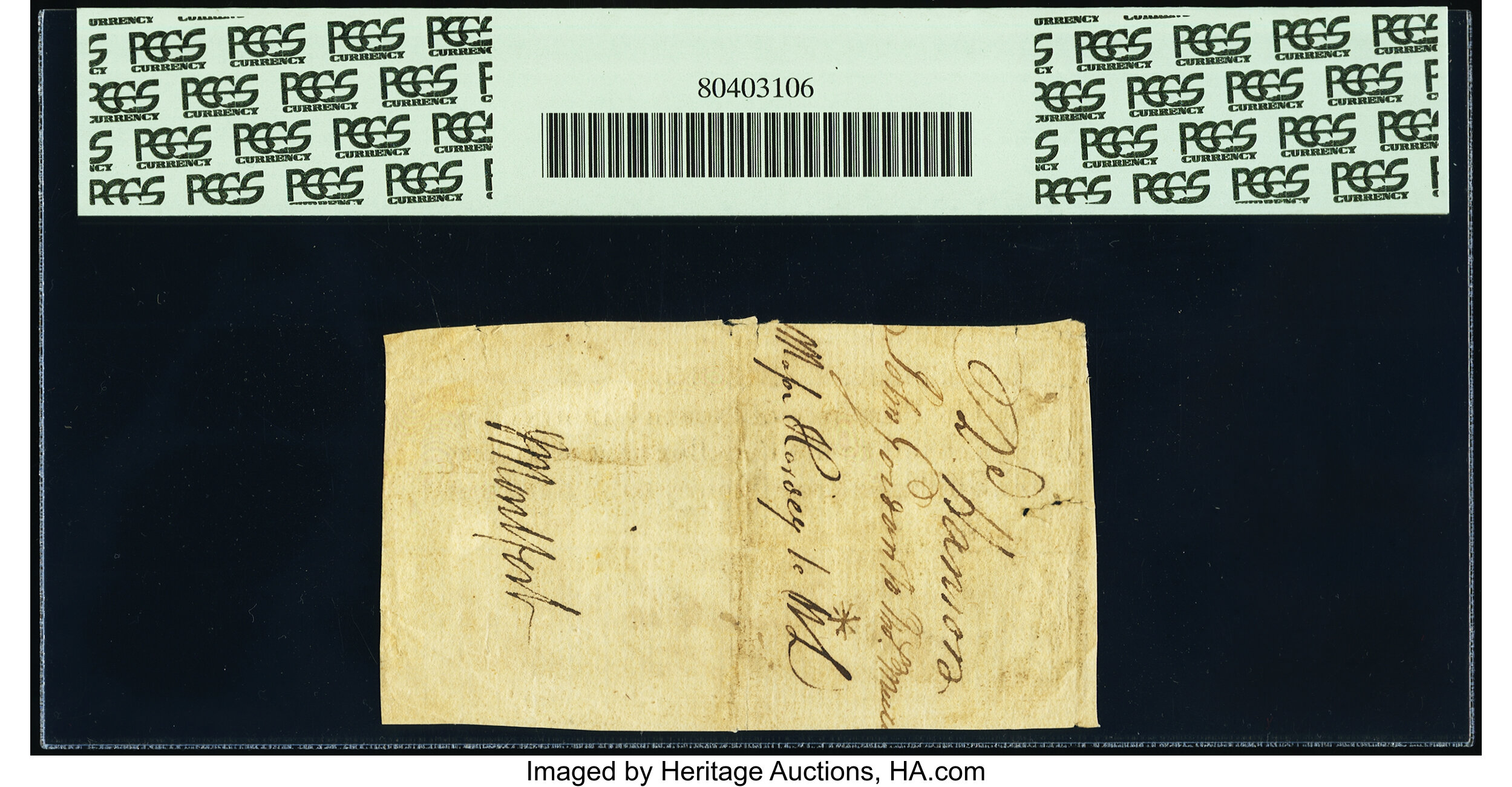 image for: North Carolina December, 1771 30s PCGS Apparent Extremely Fine 45....