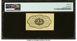 image for: Fr. 1282 25¢ First Issue PMG Choice Uncirculated 64....