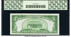 image for: Fr. 1951-B $5 1928A Federal Reserve Note. PCGS Very Choice New 64PPQ....