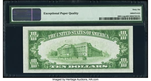 image for: Fr. 2002-L $10 1928B Federal Reserve Note. PMG Gem Uncirculated 66 EPQ....
