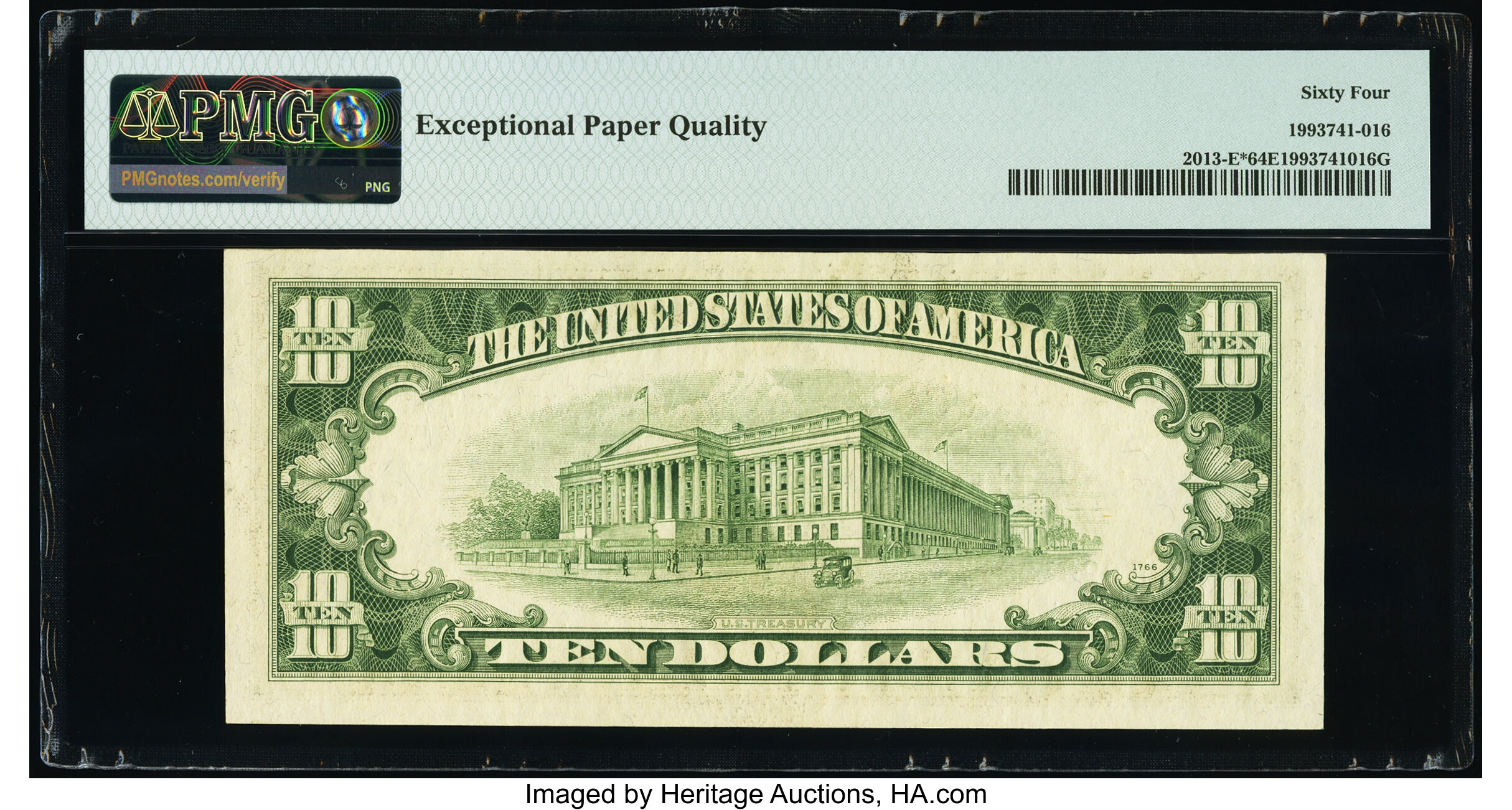 image for: Fr. 2013-E* $10 1950C Federal Reserve Star Note. PMG Choice Uncirculated 64 EPQ....