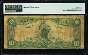 image for: Columbia, SC - $10 1902 Date Back Fr. 621 The National State Bank Ch. # (S)10315 PMG Very Good 10....