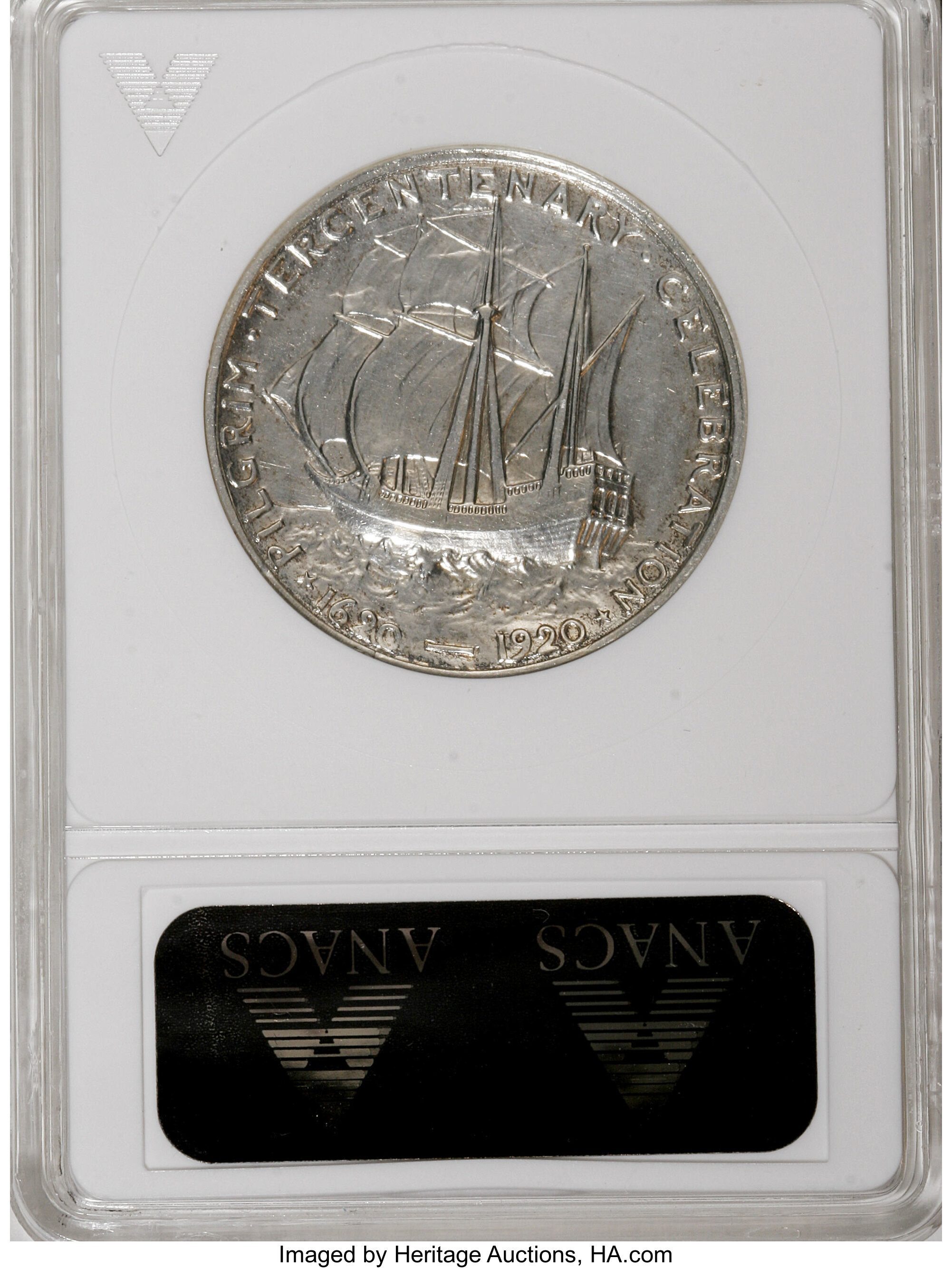 1921 50c Pilgrim XF40 thumbnail 2