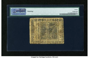 image for: Continental Currency May 9, 1776 $1 PMG Very Fine 20....