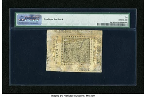 image for: Continental Currency May 20, 1777 $7 PMG Very Good Net 10....