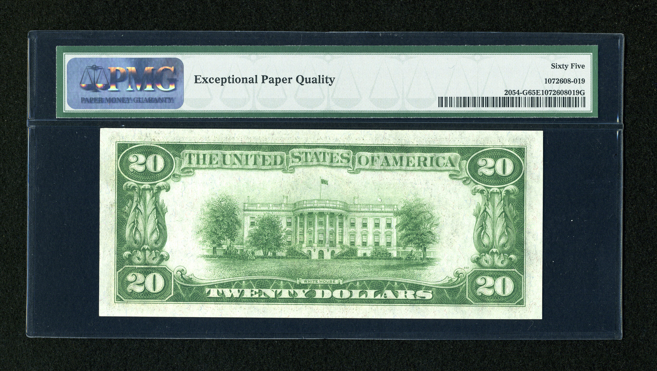 image for: Fr. 2054-G $20 1934 Dark Green Seal Federal Reserve Note. PMG Gem Uncirculated 65 EPQ....