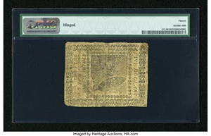 image for: Continental Currency May 9, 1776 $5 PMG Choice Fine 15....