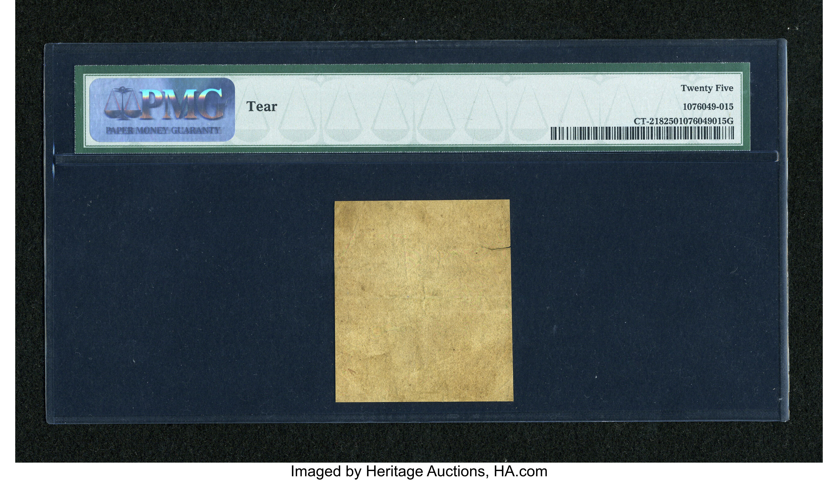 image for: Connecticut October 11, 1777 7d Uncancelled on White Paper PMG Very Fine 25....